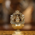 4.5″ Lakshmi with Yazhi Arch Lamp | Super Fine Brass | Polished Finish