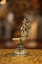 6″ Murugan Om Vel Seval Lamp | Super Fine Brass | Polished Finish — view 5