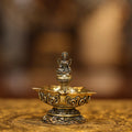 3″ Lakshmi Lamp 5 face | Super Fine Brass | Polished Finish
