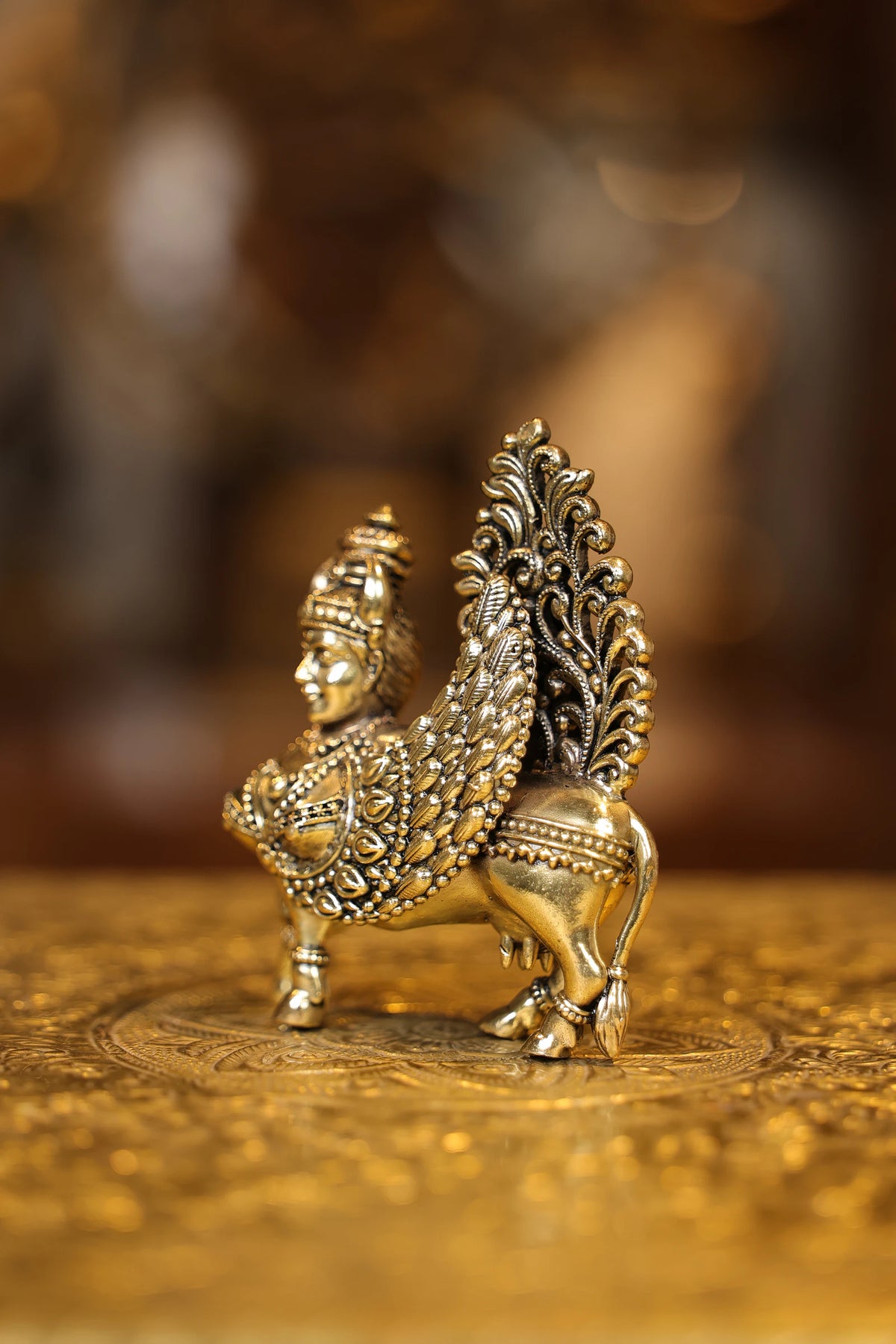4″ Kamadhenu | Super Fine Brass | Polished Finish — view 3