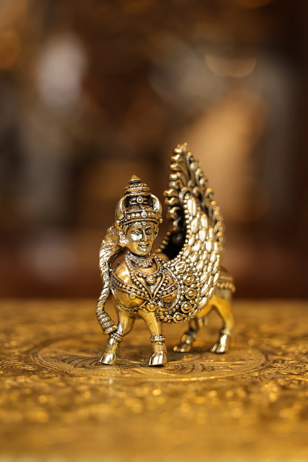 4″ Kamadhenu | Super Fine Brass | Polished Finish — view 4