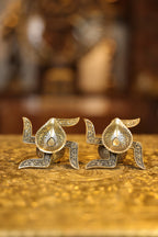 Swastik Agal Lamp Pair | Super Fine Brass | Polished Finish