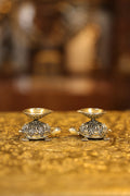 Tortoise Agal Lamp Pair | Super Fine Brass | Polished Finish