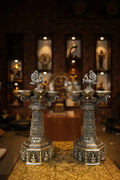 14″ Aasthalakshmi SPL Annam Kuttuvillaku Pair | Super Fine Brass | Polished Finish
