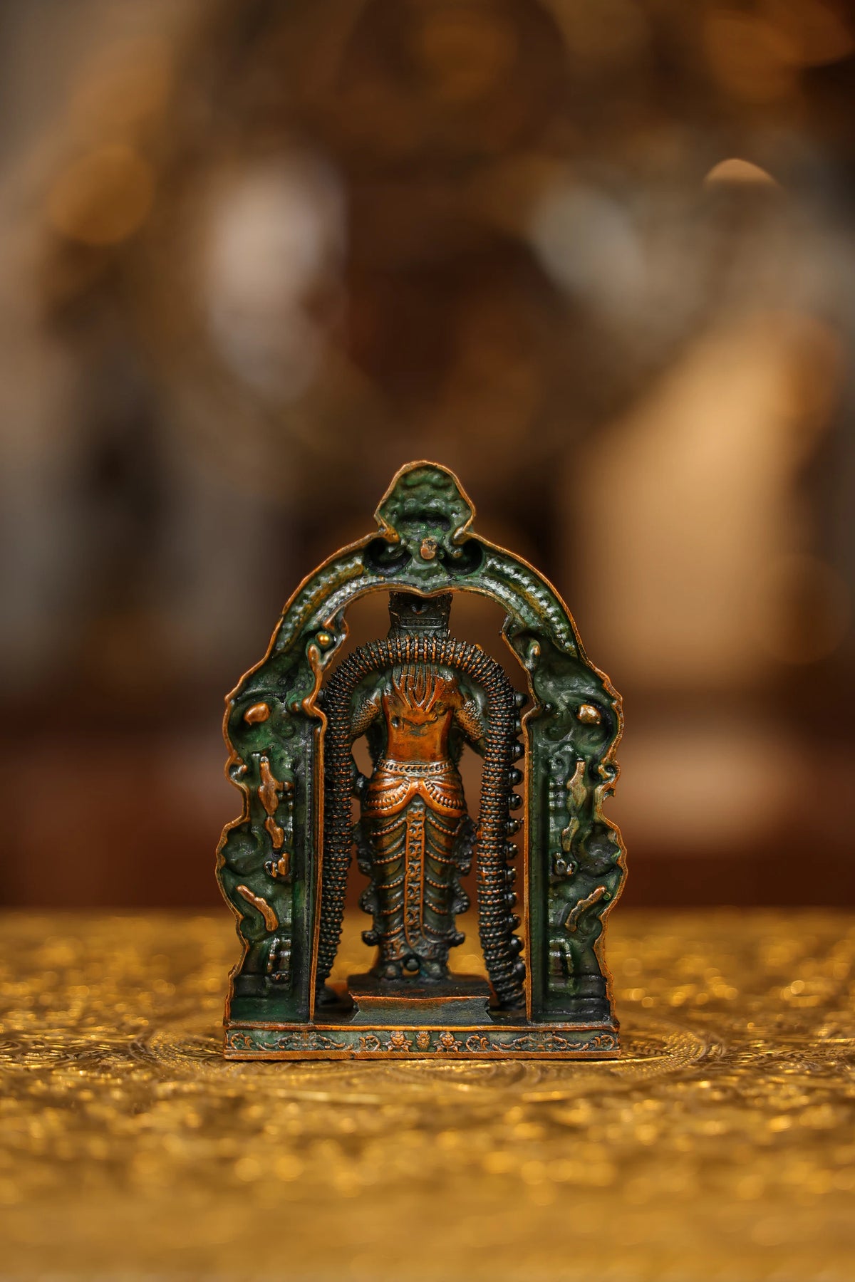 5″ Murugan with Arch | Super Fine Brass | Double Chola Finish — view 5