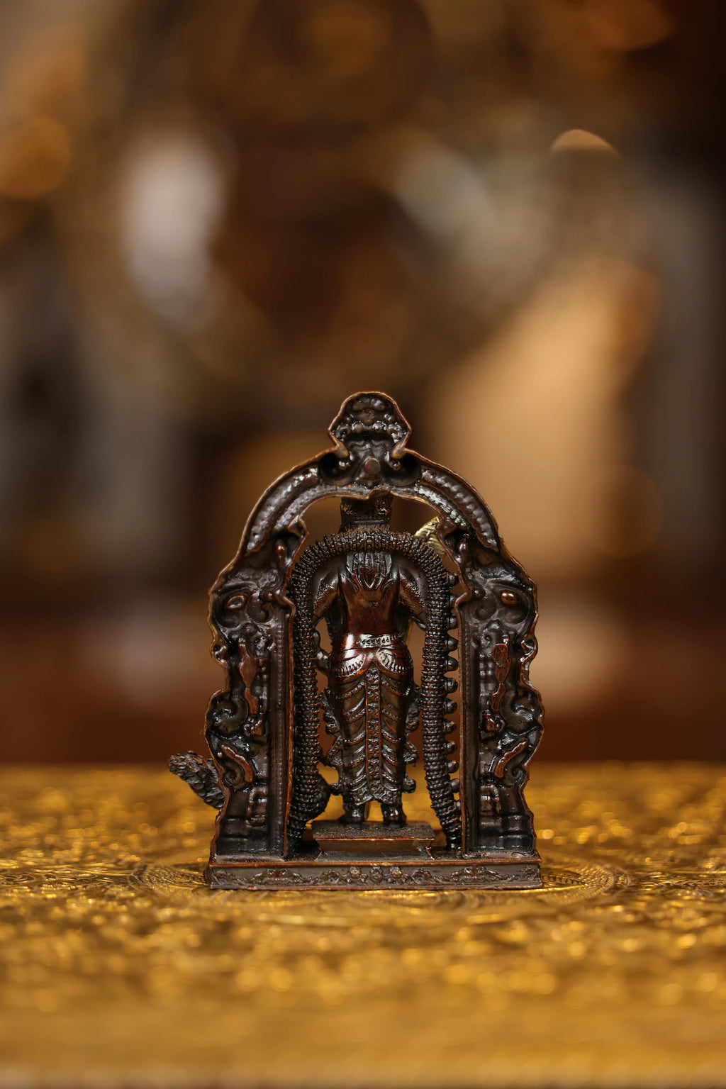 5″ Murugan with Arch | Super Fine Brass | Brown Gold Finish — view 5
