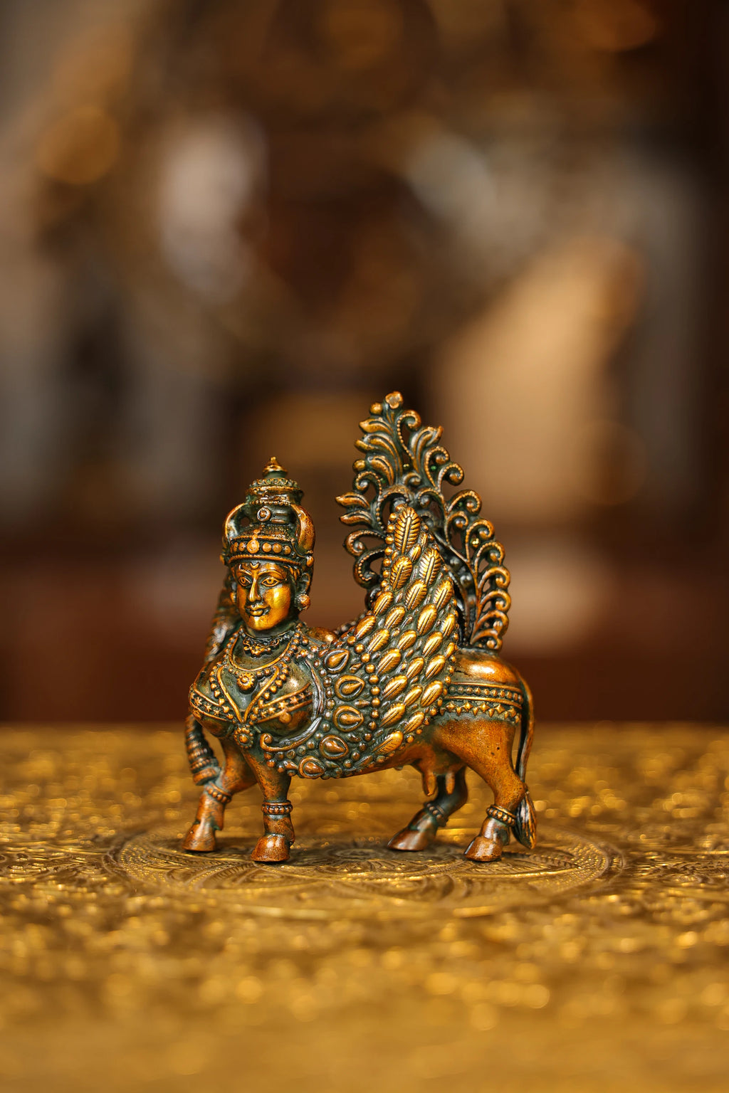 4.5″ Kamadhenu | Super Fine Brass | Double Chola Finish