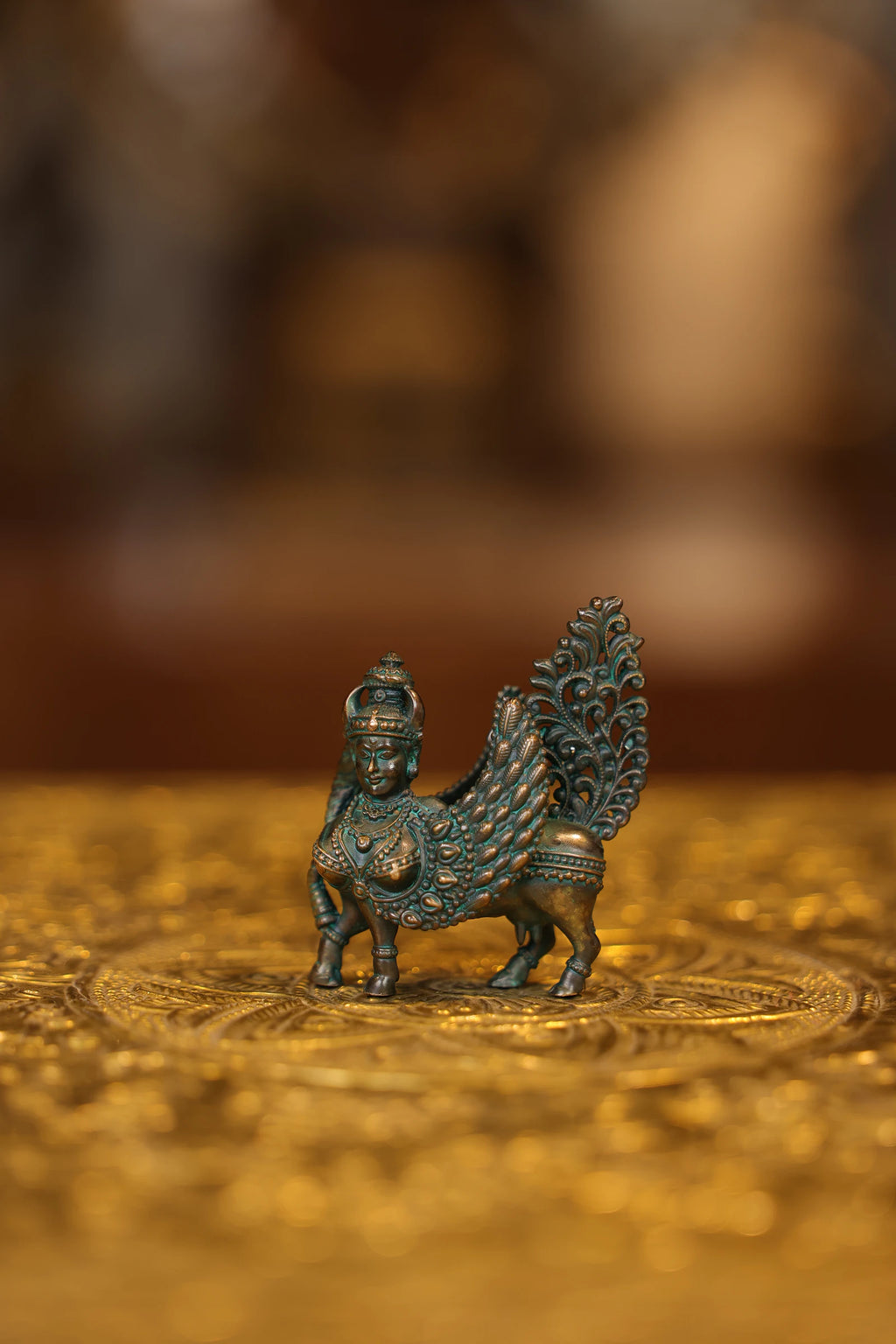 2.5″ Kamadhenu | Super Fine Brass | Antique Green Finish