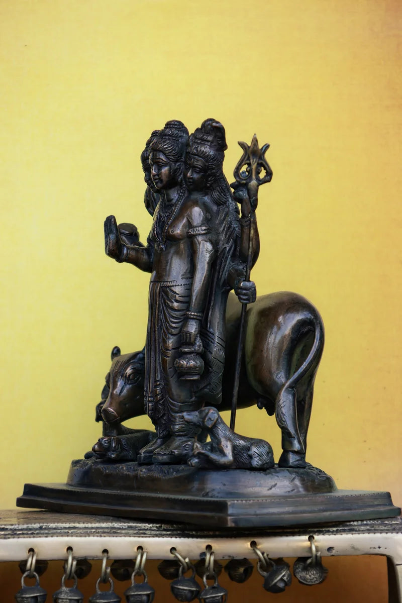 8″ Dattatreya | Handcrafted Brass | Brown Finish