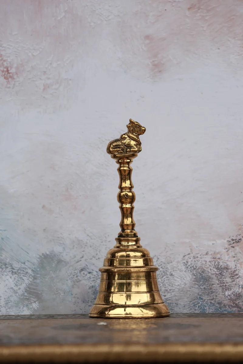 Temple Nandi Bell | Handcrafted Brass | Hand-Polished Brass