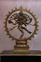 13″ Divine Nataraja | Handcrafted Brass | Antique Finish