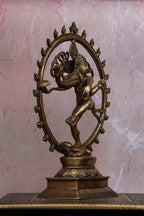 13″ Divine Nataraja | Handcrafted Brass | Antique Finish
