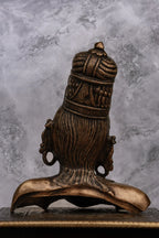 11″ Divine Parvathi Bust | Handcrafted Brass | Antique Finish