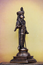 12″ Raja Alangara Murugan (Palani) | Handcrafted Brass | Antique Brass Finish