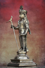 12″ Raja Alangara Murugan (Palani) | Handcrafted Brass | Polish
