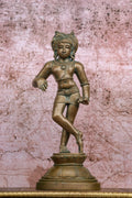 11.5″ Rishabadevar | Handcrafted Panchaloha | Green Patina Finish