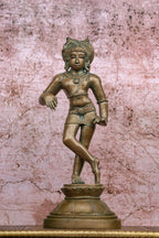 11.5″ Rishabadevar | Handcrafted Panchaloha | Green Patina Finish