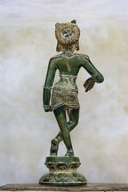 11″ Rishabadevar | Handcrafted Brass | Green Finish