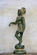 11″ Rishabadevar | Handcrafted Brass | Green Finish