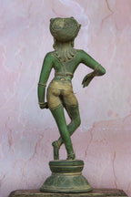 15″ Rishabadevar | Handcrafted Brass | Green Finish