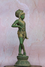 15″ Rishabadevar | Handcrafted Brass | Green Finish