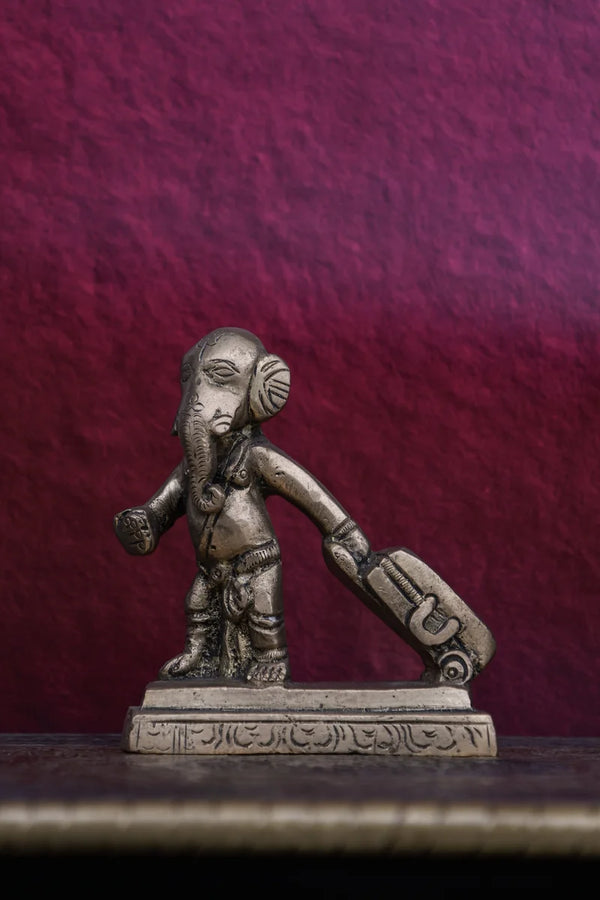 3″ Suitcase Ganesha (Modern) | Handcrafted Brass | Brass Finish dimensions