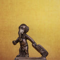 3″ Suitcase Ganesha (Modern) | Handcrafted Brass | Antique Brown Finish
