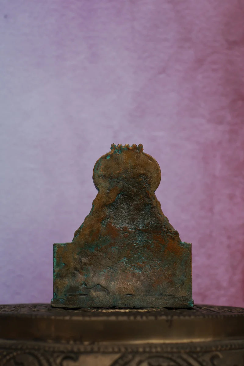 3″ Annamalaiyar Arunachaleswarar Lingam with Naga Hood | Handcrafted Panchaloha | Green Patina