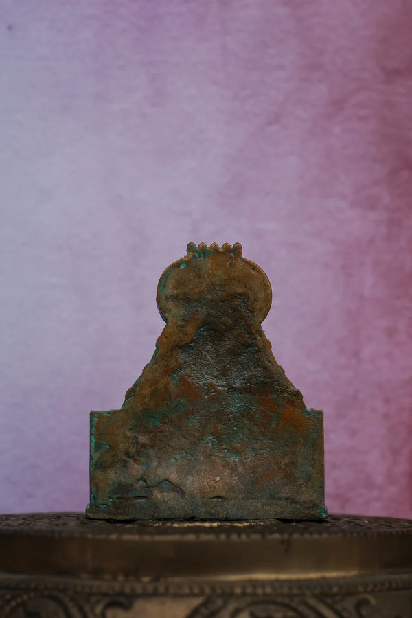 3″ Annamalaiyar Arunachaleswarar Lingam with Naga Hood | Handcrafted Panchaloha | Green Patina dimensions