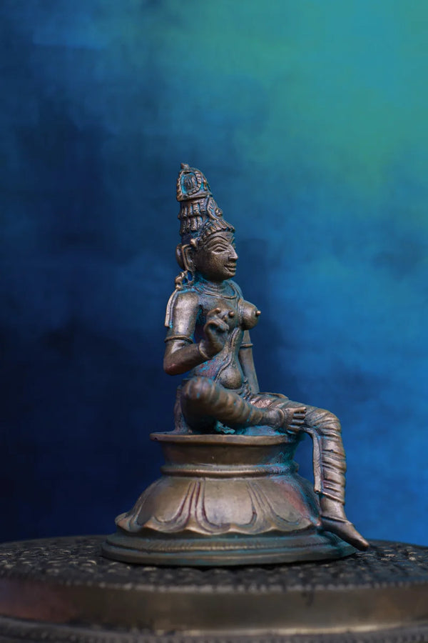 Divine Boga Shakthi | Handcrafted Panchaloha | Green Patina dimensions