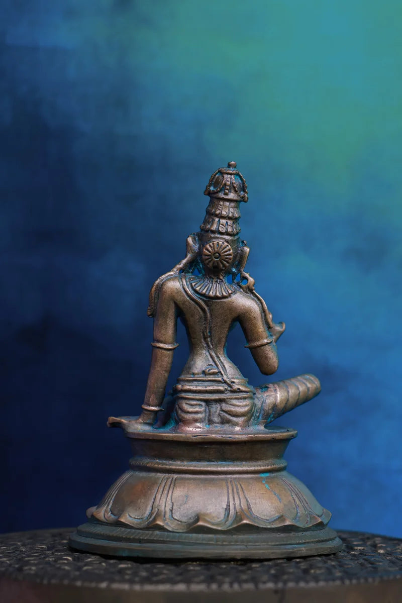 Divine Boga Shakthi | Handcrafted Panchaloha | Green Patina