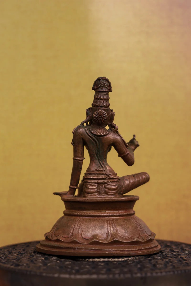 Divine Boga Shakthi | Handcrafted Panchaloha | Wood Patina
