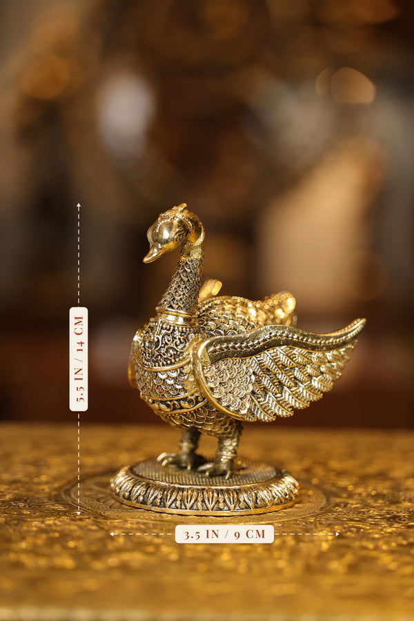 5″ Bird | Super Fine Brass | Polished Finish dimensions