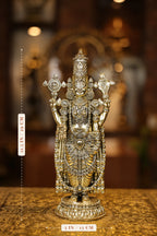 11″ Tirupathi Balaji Round Base | Super Fine Brass | Polished Finish — size and dimensions