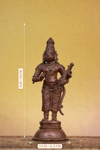 6″ Hanuman with Veena (Rare Form) | Handcrafted Panchaloha | Wood Patina
