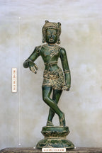 11″ Rishabadevar | Handcrafted Brass | Green Finish