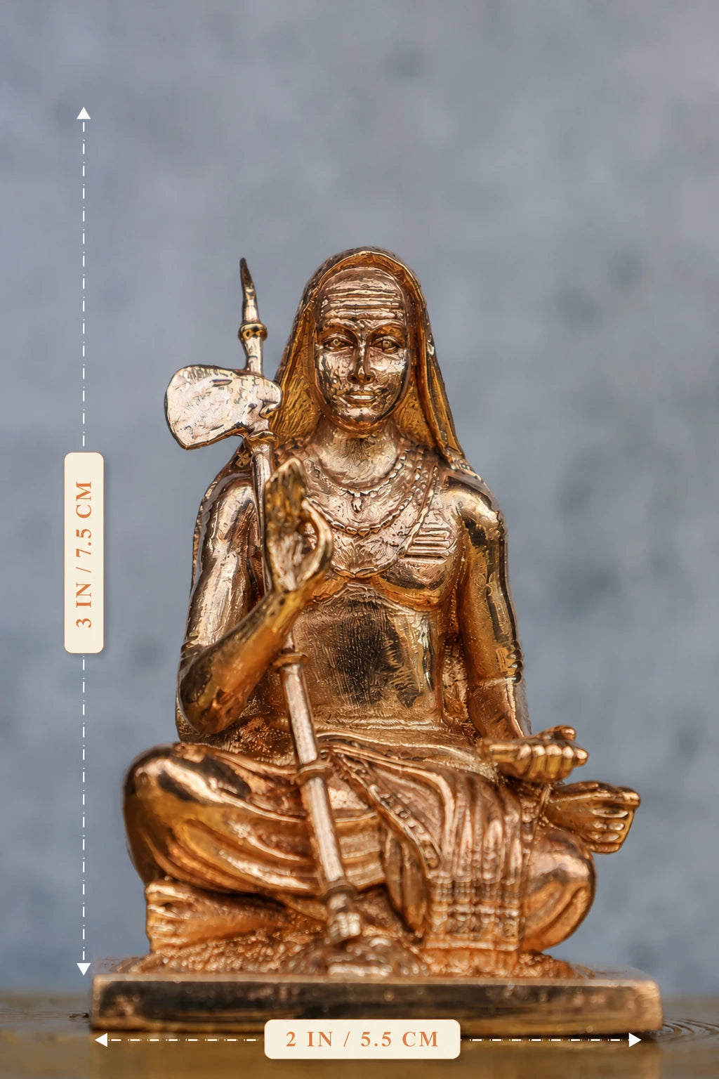 3″ Adi Shankaracharya | Handcrafted Panchaloha