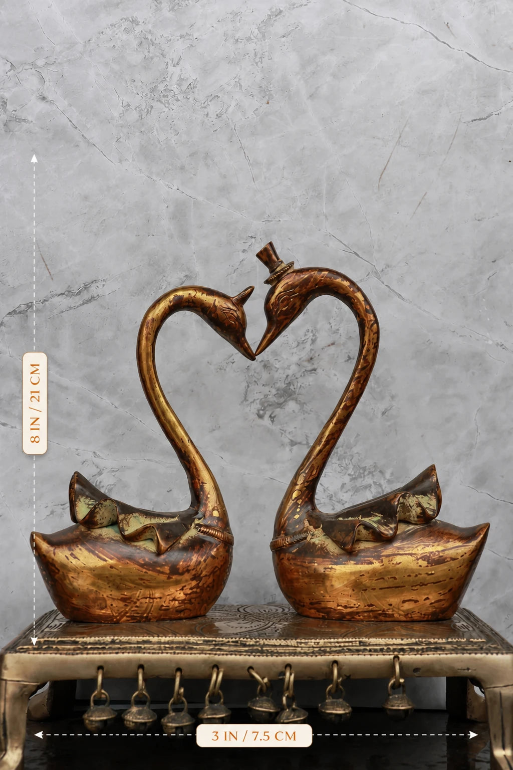 Duck Pair | Handcrafted Brass