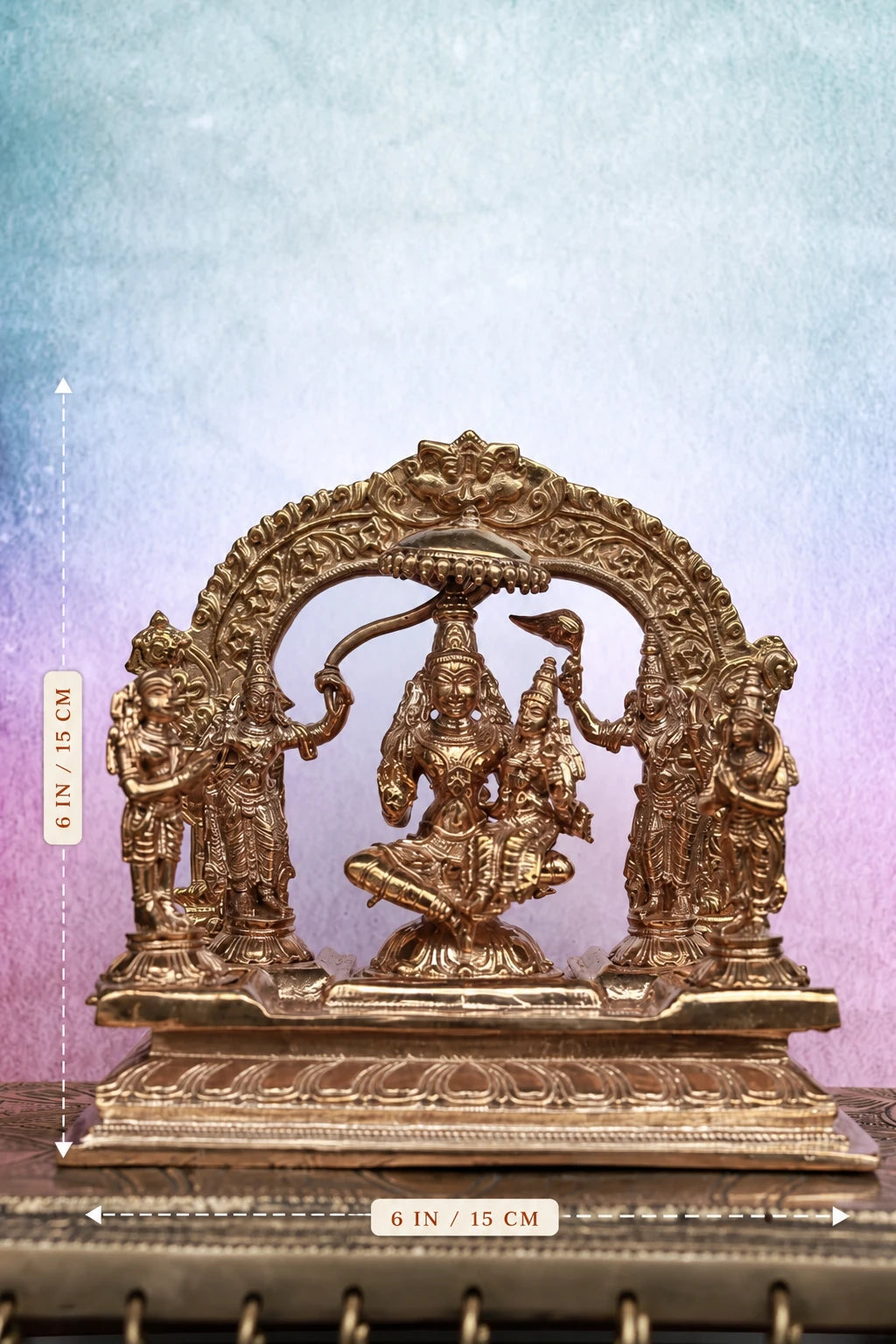 Ramar Pattabhishekam Set | Handcrafted Panchaloha Idols | Polished Finish