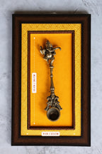 Brass Ganesha Spoon Frame for Home Décor & Gifting | Handcrafted Brass Art Frame