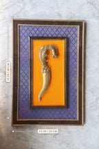 Brass Decorative Knife Frame for Home Décor | Handcrafted Brass Art Frame