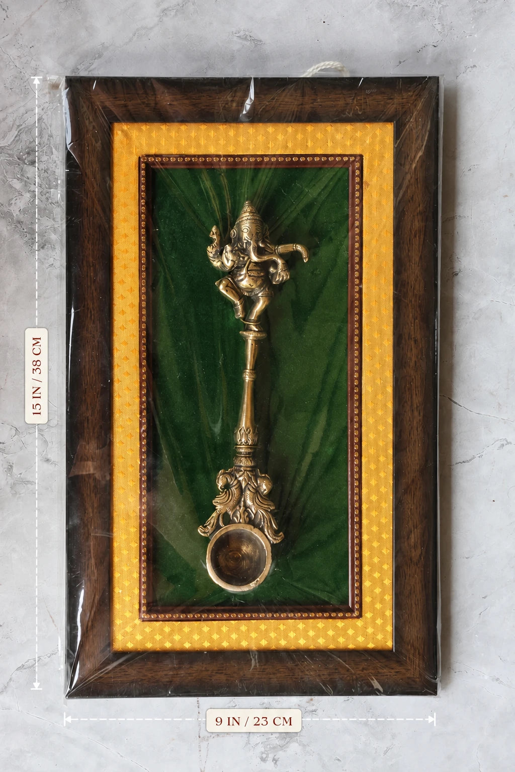 Brass Ganesha Spoon Frame for Home Décor & Gifting | Handcrafted Brass Art Frame (Copy)
