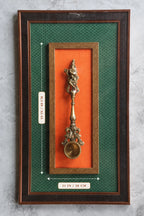 Brass Krishna Spoon Frame for Home Décor & Gifting | Handcrafted Brass Art Frame