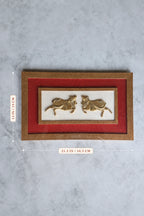 Brass Twin Cow Frame for Home Décor & Pooja | Handcrafted Brass Art Frame