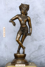 15″ Rishabadevar | Handcrafted Brass | Antique Brass Finish