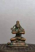 2.5″ Sitting Hanuman in Anjali Mudra | Handcrafted Panchaloha | Green Patina