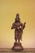 6″ Hanuman with Veena (Rare Form) | Handcrafted Panchaloha | Wood Patina