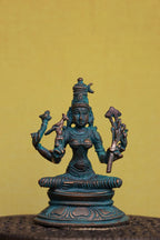 3″ Kamakshi Amman Idol | Handcrafted Panchaloha | Green Patina