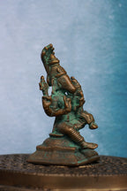 3″ Lakshmi Hayagriva Idol | Handcrafted Panchaloha | Green Patina