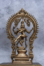 17″ Divine Nataraja with Arch | Handcrafted Brass | Metal Finish